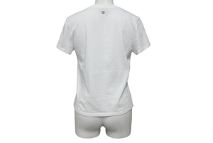 CHANEL シャネル ハートココマーク 半袖Tシャツ P74383K10851 サイズXS スプレー ラインストーン ピンク ホワイト 美品 中古 4b001109