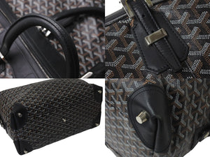 GOYARD ゴヤール ボストンバッグ バックボーイング45 ブラック ロゴ 美品 中古 4b001115