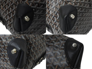 GOYARD ゴヤール ボストンバッグ バックボーイング45 ブラック ロゴ 美品 中古 4b001115
