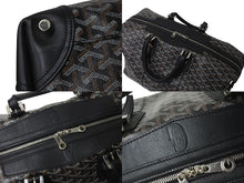 Load image into Gallery viewer, GOYARD ゴヤール ボストンバッグ バックボーイング45 ブラック ロゴ 美品 中古 4b001115