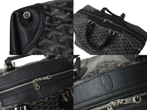 GOYARD ゴヤール ボストンバッグ バックボーイング45 ブラック ロゴ 美品 中古 4b001115