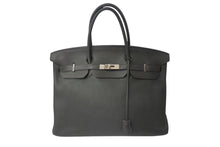 Load image into Gallery viewer, HERMES エルメス バーキン40 カーキ トゴ 40cm □P刻印 シルバー金具 ハンドバッグ 美品 中古 4b001117