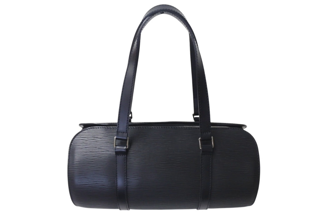 極美品 LOUIS VUITTON ルイヴィトン スフロ ハンドバッグ M52862 エピ レザー ブラック ゴールド金具 中古 4b001135