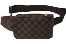 Load image into Gallery viewer, 極美品 LOUIS VUITTON ルイヴィトン ジェロニモス ウエストバッグ ボディバッグ N51994 ダミエ ブラウン 中古 4b001136