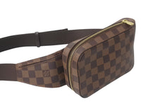 Load image into Gallery viewer, 極美品 LOUIS VUITTON ルイヴィトン ジェロニモス ウエストバッグ ボディバッグ N51994 ダミエ ブラウン 中古 4b001136