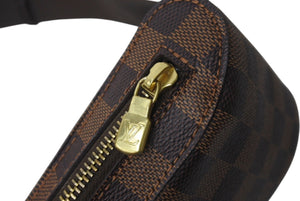 極美品 LOUIS VUITTON ルイヴィトン ジェロニモス ウエストバッグ ボディバッグ N51994 ダミエ ブラウン 中古 4b001136