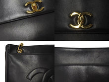 Load image into Gallery viewer, CHANEL シャネル ココマーク チェーントートバッグ ショルダーバッグ 31番台 ラムスキン ブラック ゴールド金具 美品 中古 4b001146