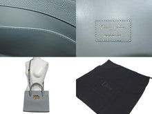 Load image into Gallery viewer, Christian Dior クリスチャンディオール ST HONORE サントノレ 30 モンテーニュ ミディアム 2WAYトートバッグ グレー 美品 中古 4b001149
