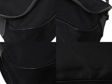 Load image into Gallery viewer, PRADA プラダ ポコノ ワンショルダーバッグ ハンドバッグ イタリア製 ナイロン レザー ブラック シルバー金具 美品 中古 4b001154