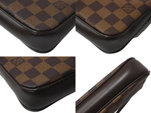 Load image into Gallery viewer, 極美品 LOUIS VUITTON ルイヴィトン ダミエ ナヴォナ ワンショルダーバッグ N51983 PVC レザー ブラウン ゴールド金具 中古 4b001156