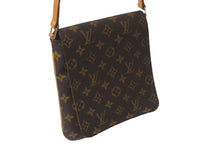 Load image into Gallery viewer, LOUIS VUITTON ルイヴィトン モノグラム ミュゼットサルサ ショルダーバッグ M51258 ブラウン PVC ヌメ革 ゴールド金具 美品 中古 4b001164