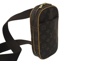 LOUIS VUITTON ルイヴィトン ポシェットガンジュ ボディバッグ M51870 モノグラム 美品 中古 4b001165
