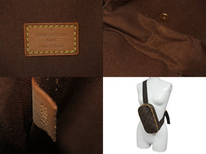 LOUIS VUITTON ルイヴィトン ポシェットガンジュ ボディバッグ M51870 モノグラム 美品 中古 4b001165