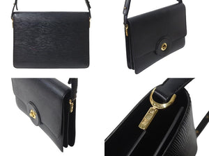 LOUIS VUITTON ルイヴィトン フリーラン エピ ワンショルダーバッグ M52415 ブラック ブルー エピレザー ゴールド金具 美品 中古 4b001172