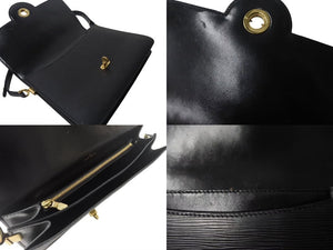 LOUIS VUITTON ルイヴィトン フリーラン エピ ワンショルダーバッグ M52415 ブラック ブルー エピレザー ゴールド金具 美品 中古 4b001172