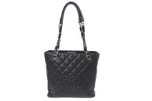 Load image into Gallery viewer, 極美品 CHANEL シャネル マトラッセPST ココマーク トートバッグ 11番台 キャビアスキン ブラック ブラウン シルバー金具 中古 4b001177