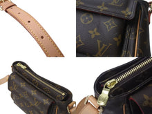Load image into Gallery viewer, 新品同様 LOUIS VUITTON ルイヴィトン ショルダーバッグ M51165 ヴィバシテPM ブラウン モノグラム ゴールド金具 中古 4b001184