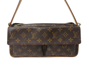 極美品 LOUIS VUITTON ルイヴィトン ヴィバシテMM ハンドバッグ ワンショルダーバッグ M51164 モノグラム PVC ブラウン 中古 4b001185