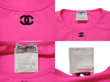 Load image into Gallery viewer, CHANEL シャネル タンクトップ ノースリーブ トップス PO4999VO4136 サイズ42 ココマーク 刺繍 ピンク 美品 中古 4b001197