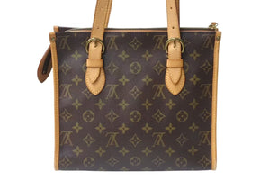 LOUIS VUITTON ルイヴィトン モノグラム ポパンクール オ ショルダーバッグ M40007 PVCコーティングキャンバス ブラウン 美品 中古 4b001201