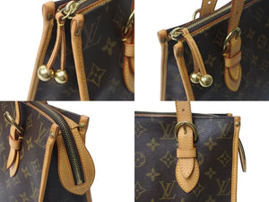 LOUIS VUITTON ルイヴィトン モノグラム ポパンクール オ ショルダーバッグ M40007 PVCコーティングキャンバス ブラウン 美品 中古 4b001201