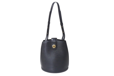 LOUIS VUITTON ルイヴィトン LV クリュニー ショルダーバッグ M52252 エピレザー ブラック ゴールド金具 美品 中古 4b001203