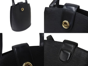 LOUIS VUITTON ルイヴィトン LV クリュニー ショルダーバッグ M52252 エピレザー ブラック ゴールド金具 美品 中古 4b001203