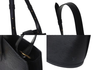 LOUIS VUITTON ルイヴィトン LV クリュニー ショルダーバッグ M52252 エピレザー ブラック ゴールド金具 美品 中古 4b001203