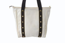 Load image into Gallery viewer, LOUIS VUITTON ルイヴィトン アンティグア カバ MM トートバッグ ショルダーバッグ M40036 エクリュ ゴールド金具 美品 中古 4b001204