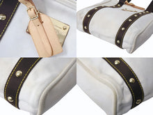Load image into Gallery viewer, LOUIS VUITTON ルイヴィトン アンティグア カバ MM トートバッグ ショルダーバッグ M40036 エクリュ ゴールド金具 美品 中古 4b001204