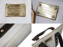 Load image into Gallery viewer, LOUIS VUITTON ルイヴィトン アンティグア カバ MM トートバッグ ショルダーバッグ M40036 エクリュ ゴールド金具 美品 中古 4b001204