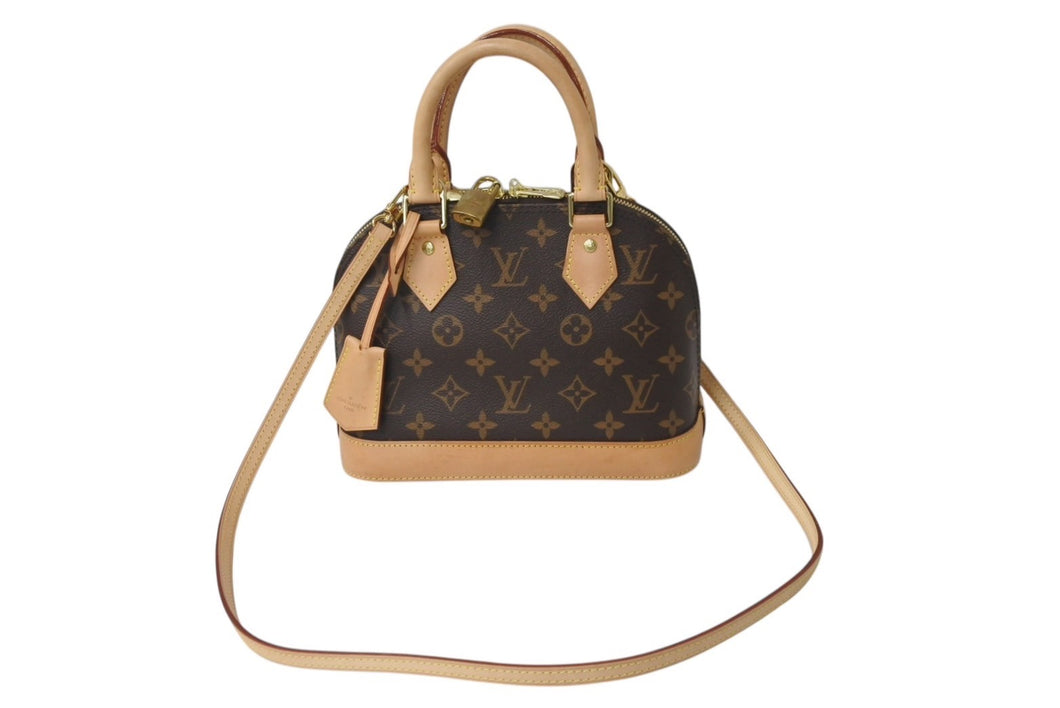 LOUIS VUITTON ルイヴィトン アルマBB ハンドバッグ M53152 ショルダー ２WAY モノグラムキャンバス PVC レザー 美品 中古 4b001217