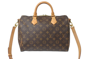 LOUIS VUITTON ルイヴィトン ショルダーバッグ 2way M41112 スピーディバンドリエール30 モノグラム 美品 中古 4b001219