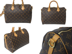 LOUIS VUITTON ルイヴィトン ショルダーバッグ 2way M41112 スピーディバンドリエール30 モノグラム 美品 中古 4b001219