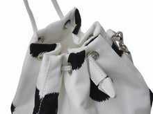 Load image into Gallery viewer, 極美品 PRADA プラダ ハンドバッグ ポーチ リナイロン ラフシモンズ 1NA369 ナイロン ドット柄 ホワイト ブラック 中古 4b001222