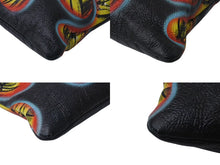 Load image into Gallery viewer, 極美品 PRADA プラダ クラッチバッグ ファイヤーパターン バナナ 1BF060 レザー イエロー レッド ブラック シルバー金具 中古 4b001224