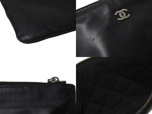 極美品 CHANEL シャネル シャネル22 ハンドバッグ ランダム番台 シャイニー カーフスキン シルバー金具 中古 4b001238