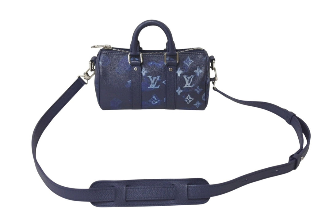 極美品 LOUIS VUITTON ルイヴィトン ウォーターカラー モノグラム キーポルXS M57844 中古 4b001244