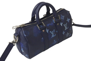 極美品 LOUIS VUITTON ルイヴィトン ウォーターカラー モノグラム キーポルXS M57844 中古 4b001244