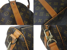Load image into Gallery viewer, LOUIS VUITTON ルイヴィトン キーポルバンドリエール55 M41414 モノグラム PVC ヌメ革 ブラウン 美品 中古 4b001247