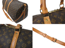Load image into Gallery viewer, LOUIS VUITTON ルイヴィトン キーポルバンドリエール55 M41414 モノグラム PVC ヌメ革 ブラウン 美品 中古 4b001247