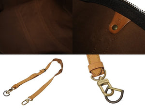 LOUIS VUITTON ルイヴィトン キーポルバンドリエール55 M41414 モノグラム PVC ヌメ革 ブラウン 良品 中古 4b001249