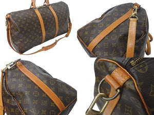 LOUIS VUITTON ルイヴィトン キーポルバンドリエール50 モノグラムキャンバス M41416 ボストンバッグ 美品 中古 4b001252