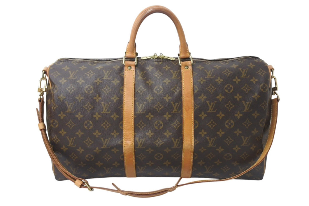 LOUIS VUITTON ルイヴィトン キーポルバンドリエール50 モノグラムキャンバス M41416 ボストンバッグ 美品 中古 4b001254