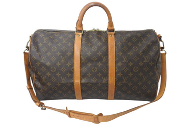 LOUIS VUITTON ルイヴィトン キーポルバンドリエール50 モノグラムキャンバス M41416 ボストンバッグ 美品 中古 4b001255