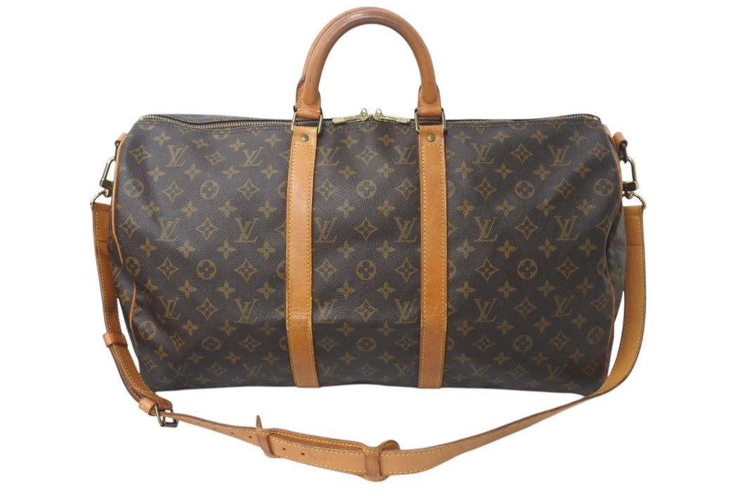 LOUIS VUITTON ルイヴィトン キーポルバンドリエール50 モノグラムキャンバス M41416 ボストンバッグ 美品 中古 4b001255