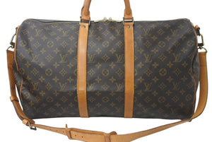 LOUIS VUITTON ルイヴィトン キーポルバンドリエール50 モノグラムキャンバス M41416 ボストンバッグ 美品 中古 4b001255