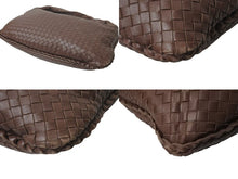Load image into Gallery viewer, BOTTEGAVENETA ボッテガヴェネタ イントレチャート ホーボー ハンドバッグ イタリア製 レザー シルバー金具 ブラウン 美品 中古 4b001264