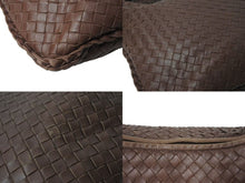 Load image into Gallery viewer, BOTTEGAVENETA ボッテガヴェネタ イントレチャート ホーボー ハンドバッグ イタリア製 レザー シルバー金具 ブラウン 美品 中古 4b001264