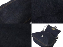 Load image into Gallery viewer, FENDI フェンディ マンマバケット ワンショルダーバッグ 26425 デニム レザー ネイビー シルバー金具 美品 中古 4b001265